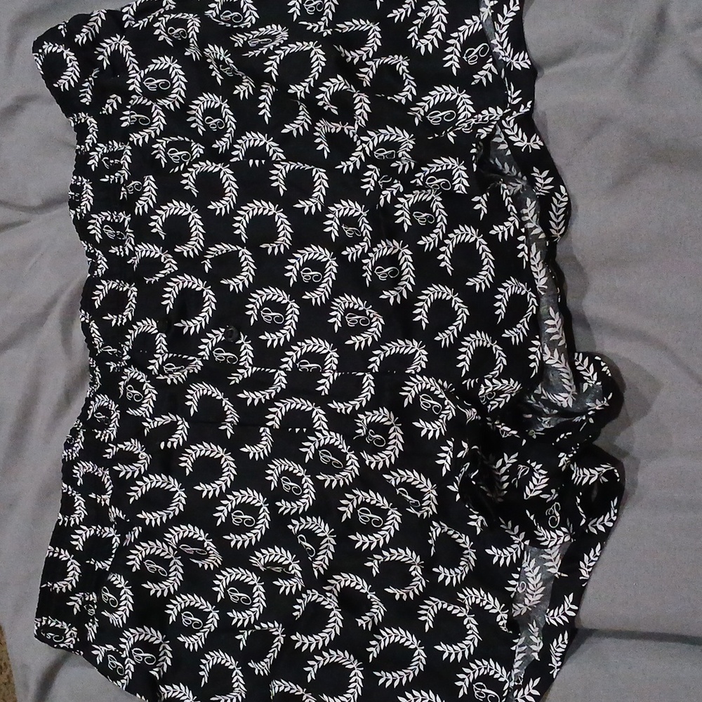 PINK Victoria's Secret Black and White Pajama Shorts